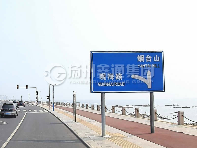 BZG-015，交通標志桿，雙柱標志桿