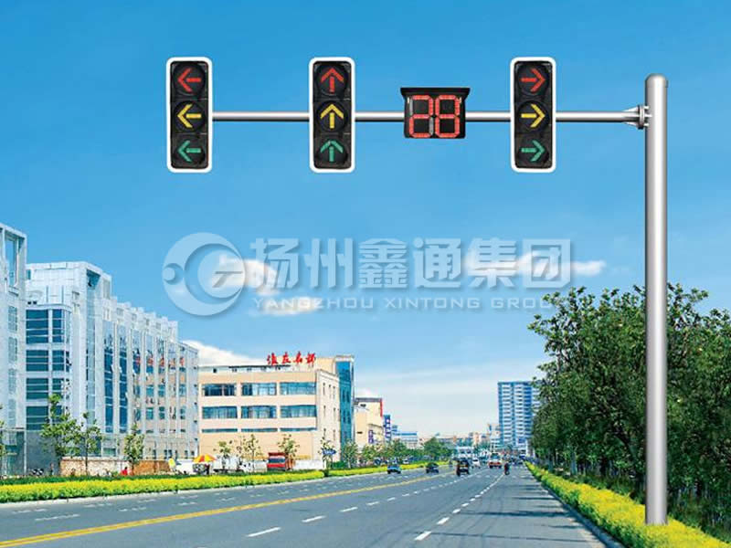 XHDG-012，L型等徑單臂信號燈桿