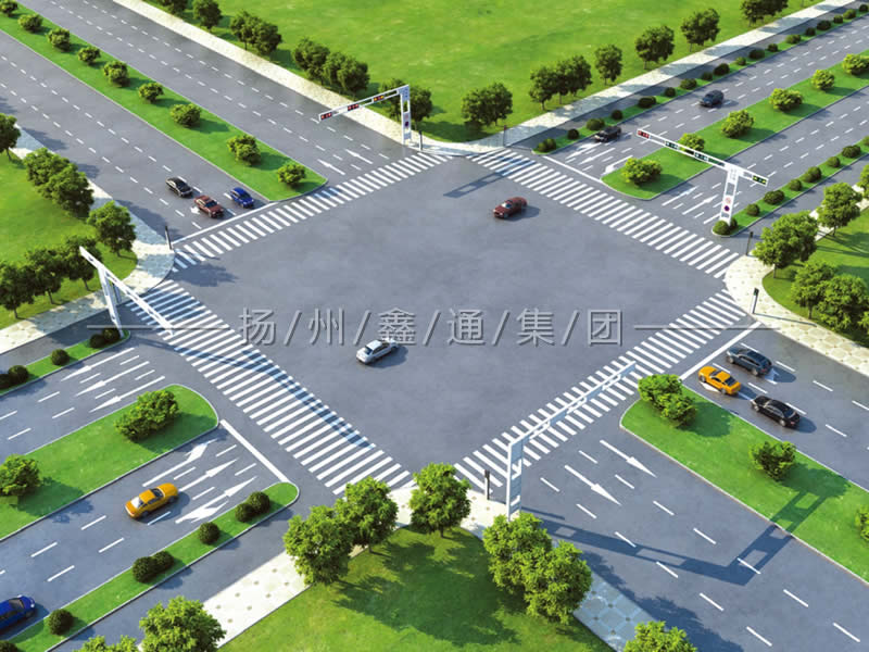 雙向六車(chē)道十字路口信號燈方案