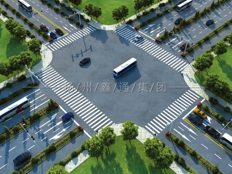 雙向六車(chē)道十字路口信號燈方案